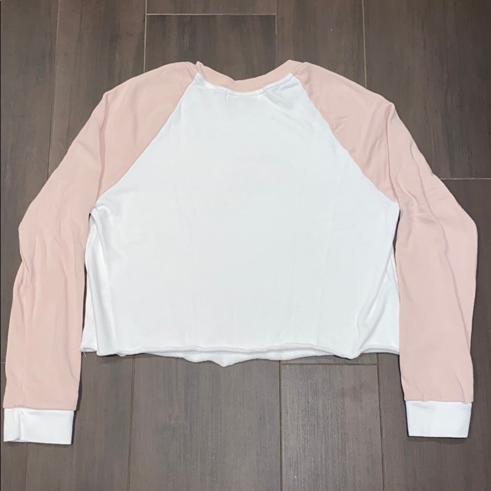 🎉HP Wildfox Beachhouse Striped Cropped Sweatshirt - Picture 11 of 11